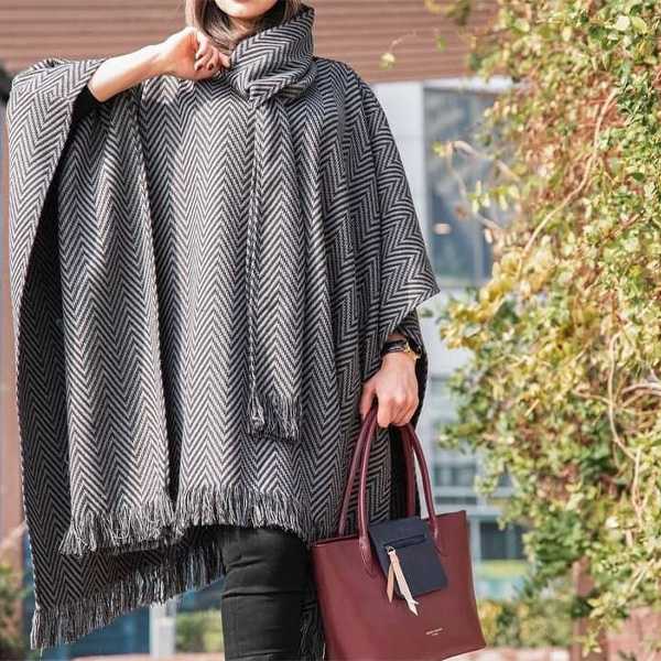 پانچو زنانه سبک کلاسیک