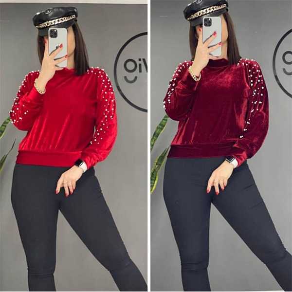 مدل بلوز مخمل مجلسی رسمی