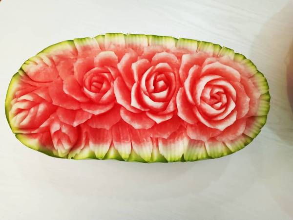 تزیین هندوانه برای مهمان
