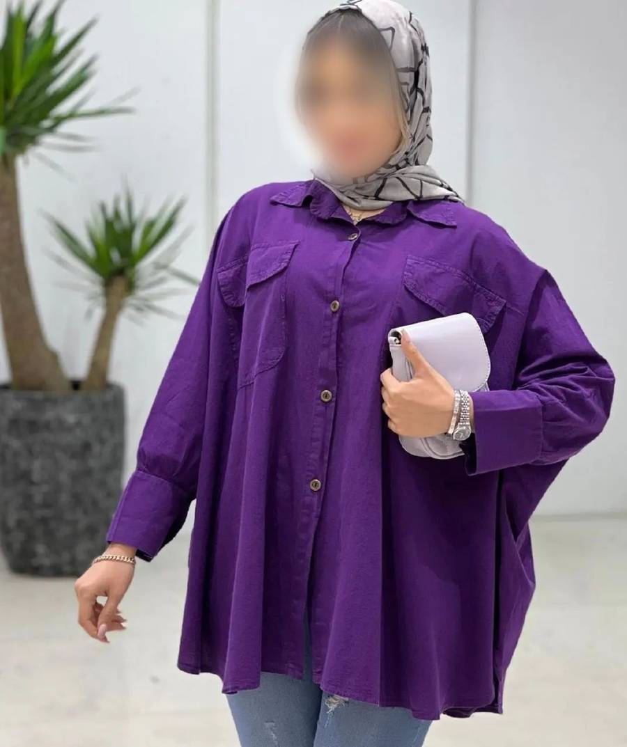 مدل مانتو خفاشی جلو بسته کوتاه