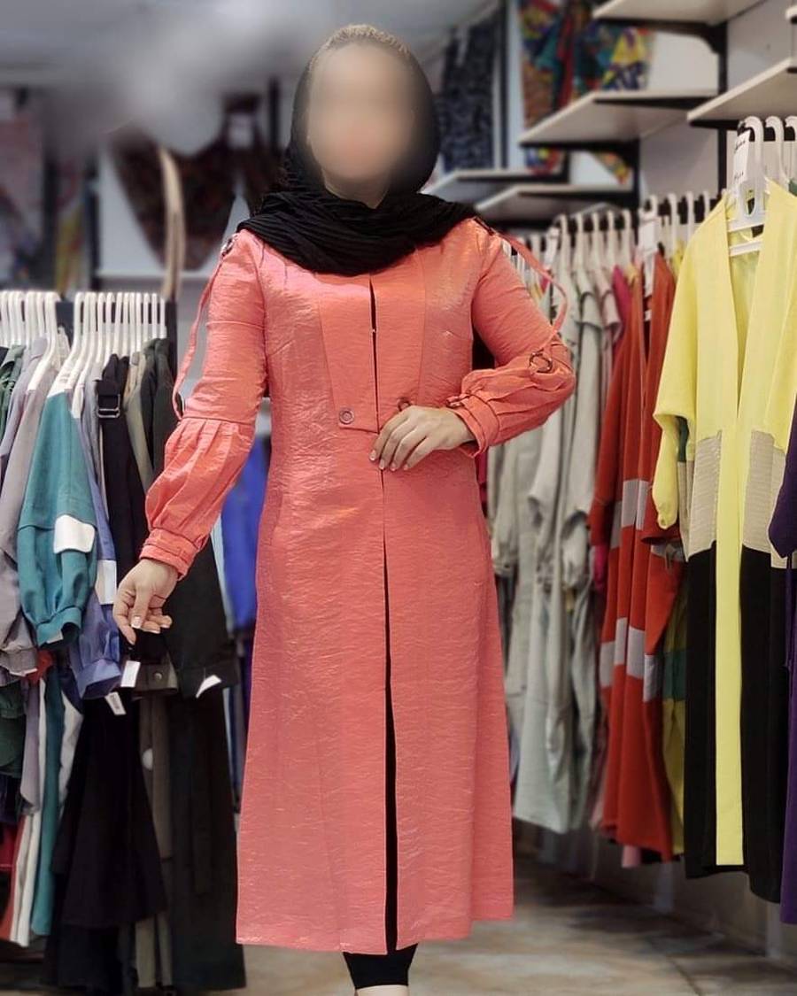 مدل مانتو شیمر شیک و باکلاس جلو بسته 