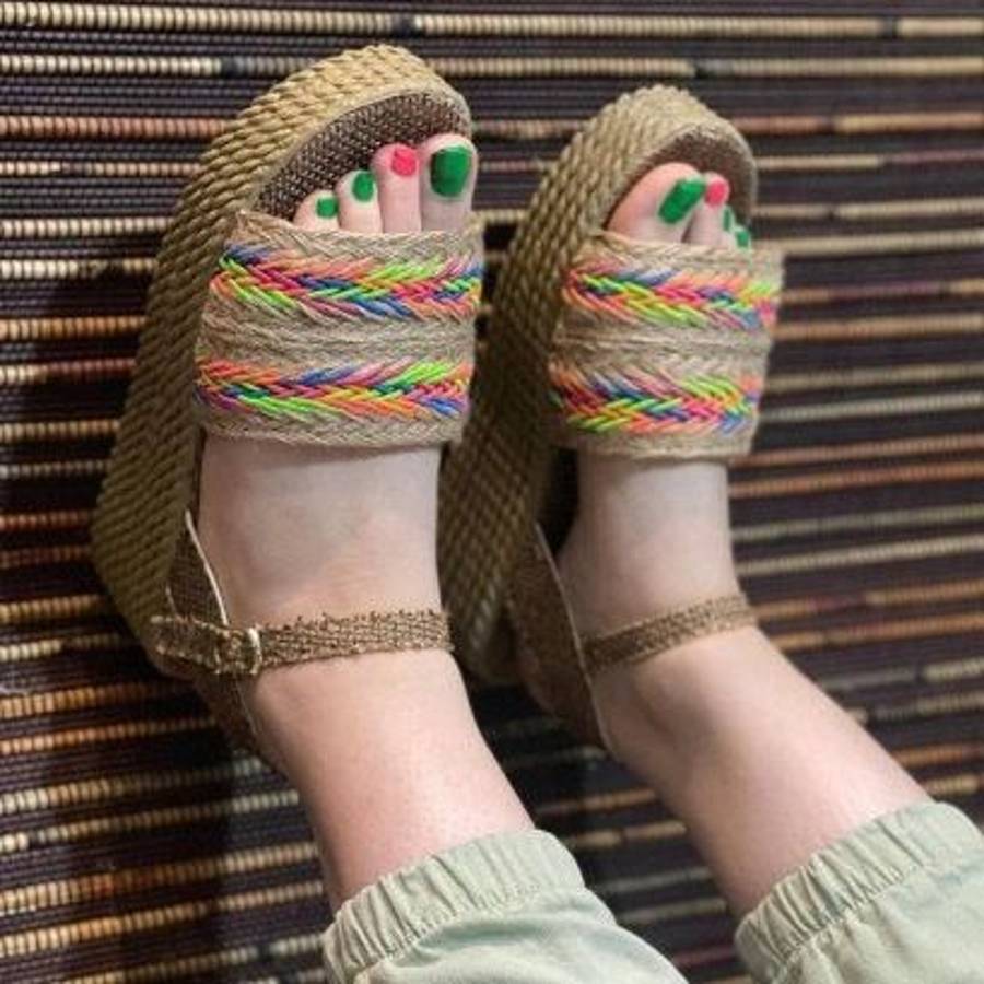 صندل کنفی لژ دار