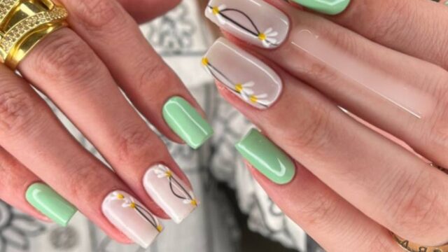 مدل لاک سبز شیک و با کلاس + طراحی ناخن سبز پاستیلی و درباری