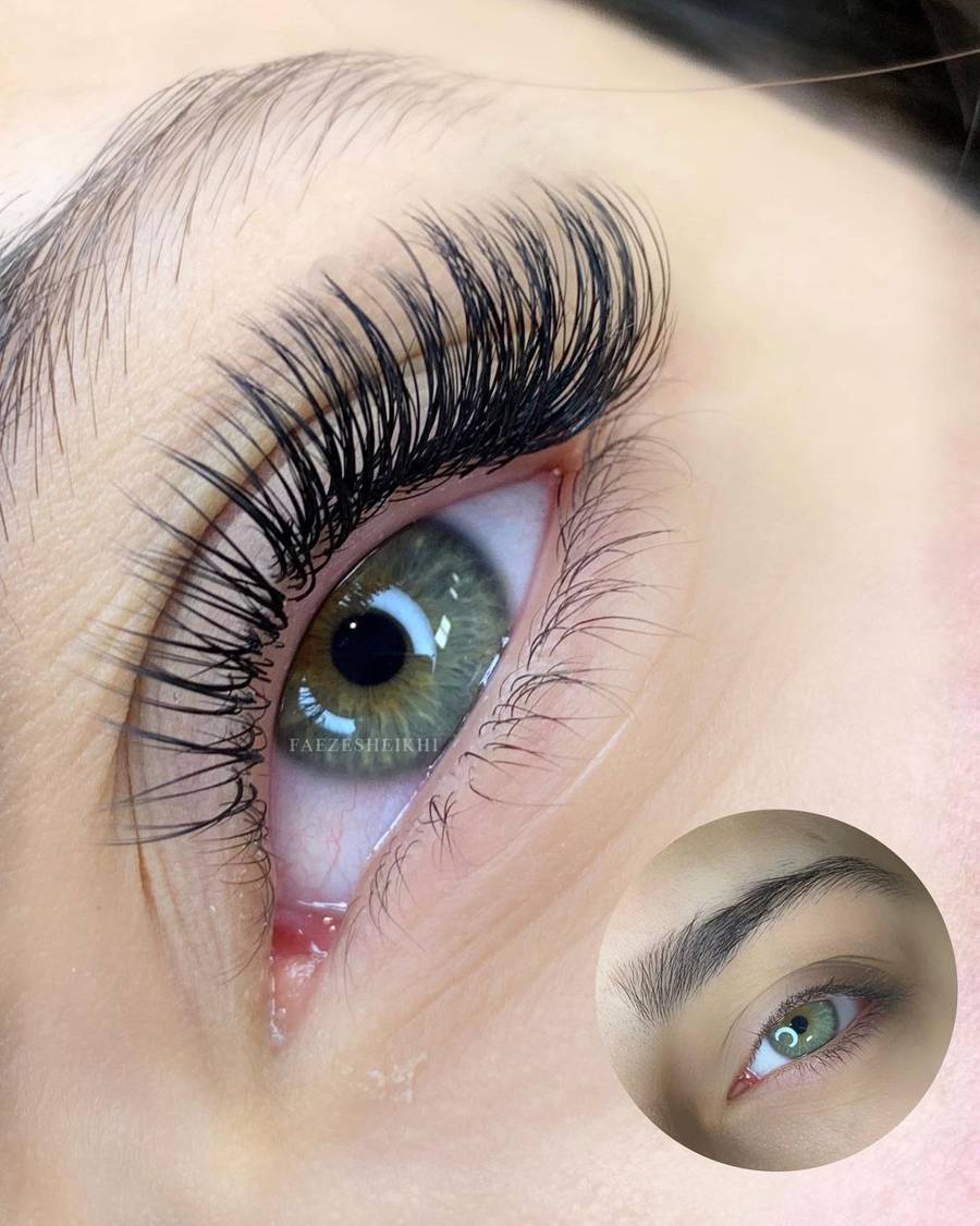 مدل اکستنشن مژه عروسکی