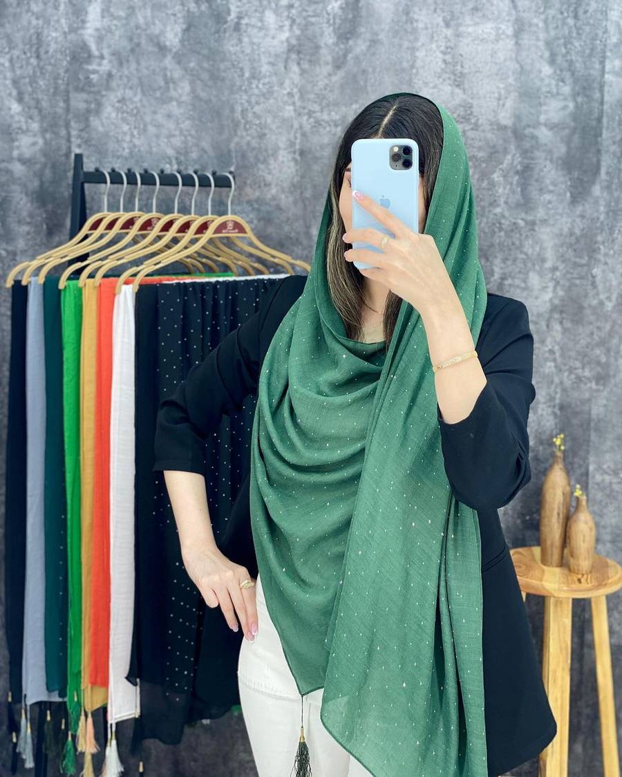  روسری نگینی