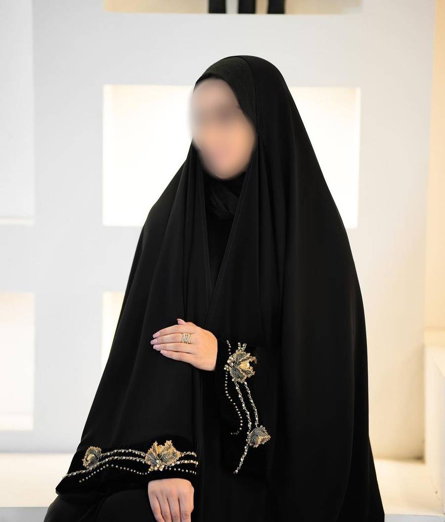 چادر عربی کار شده 