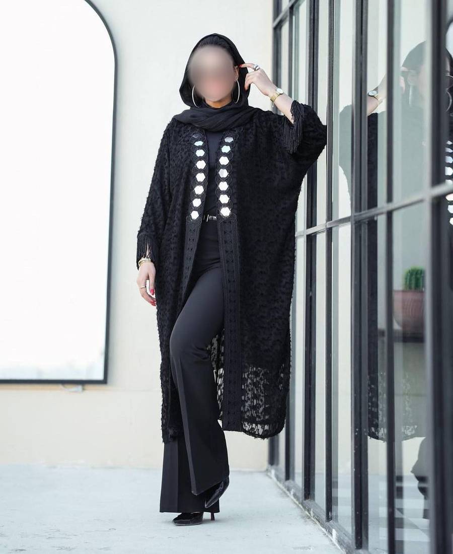 مدل مانتو جلو باز مجلسی شیک