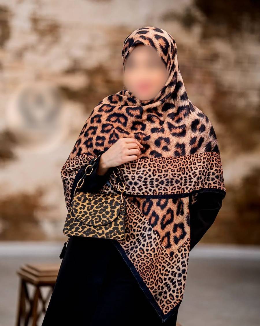مدل روسری پلنگی خاص