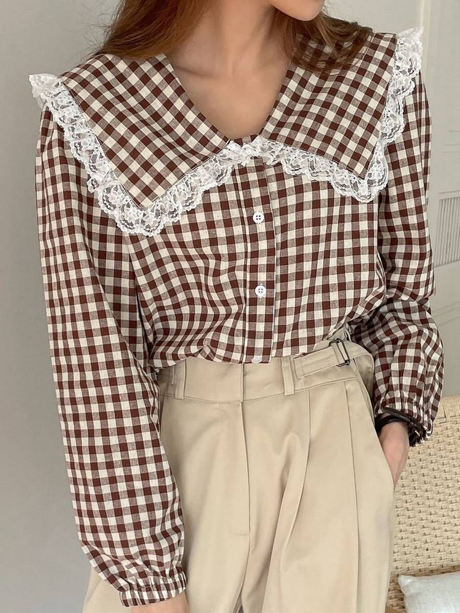 مدل شومیز چهارخونه خاص