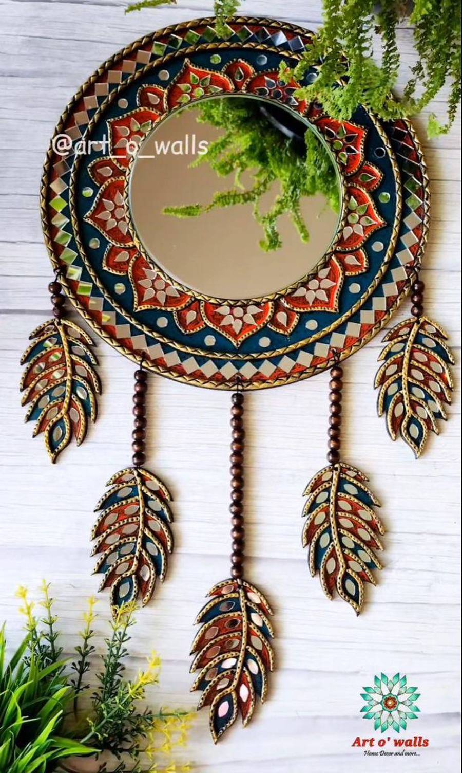 مدل آینه دیواری سنتی شیک