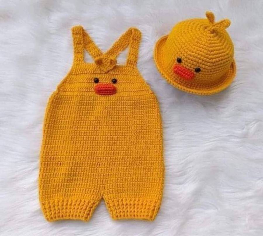 مدل لباس بافتنی بچه گانه ساده