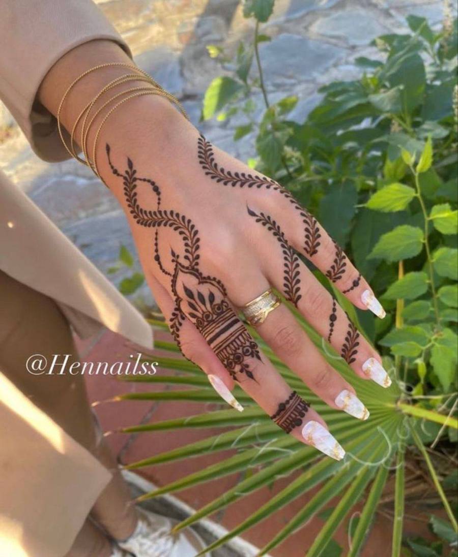 مدل حنا دست عروس خوشگل