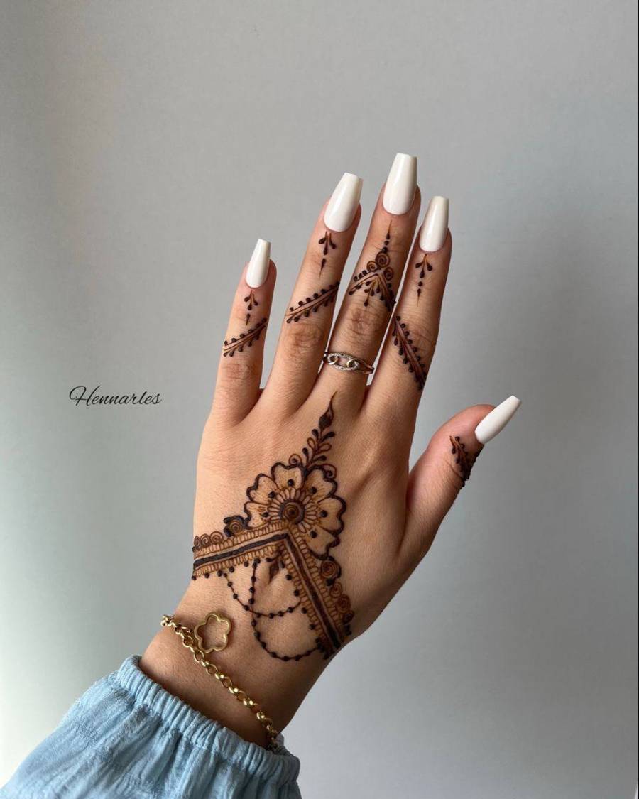 نقش حنا عروس