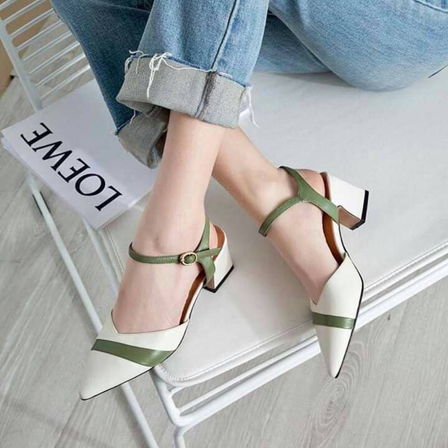 مدل کفش پاشنه کوتاه مجلسی ساده