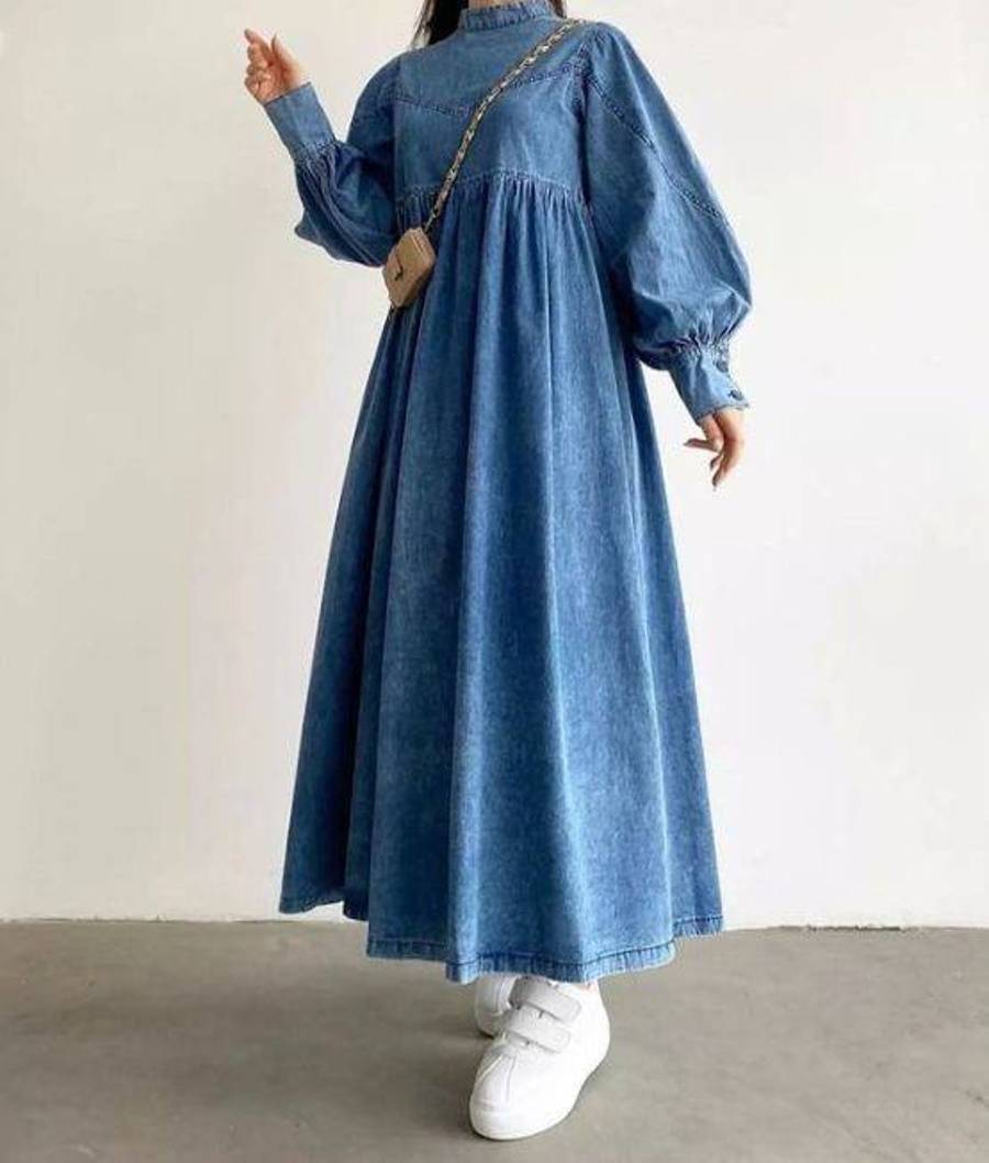 مدل پیراهن نیم کلوش زنانه