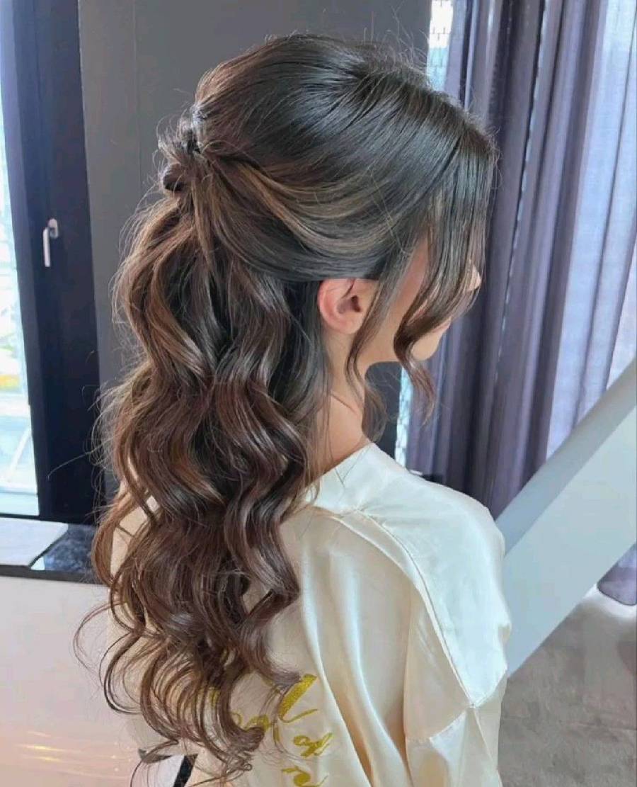 مدل موی بلند دخترانه مجلسی 