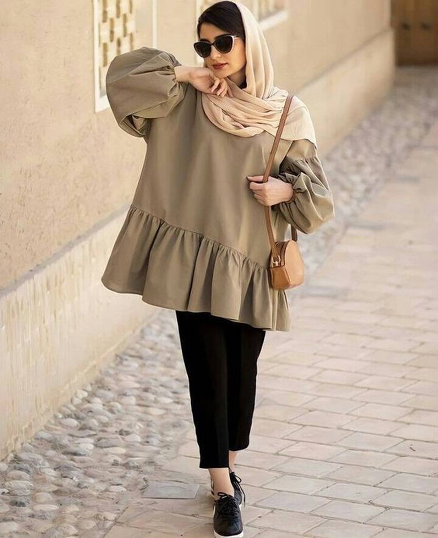 سرهمی با مانتو کتی