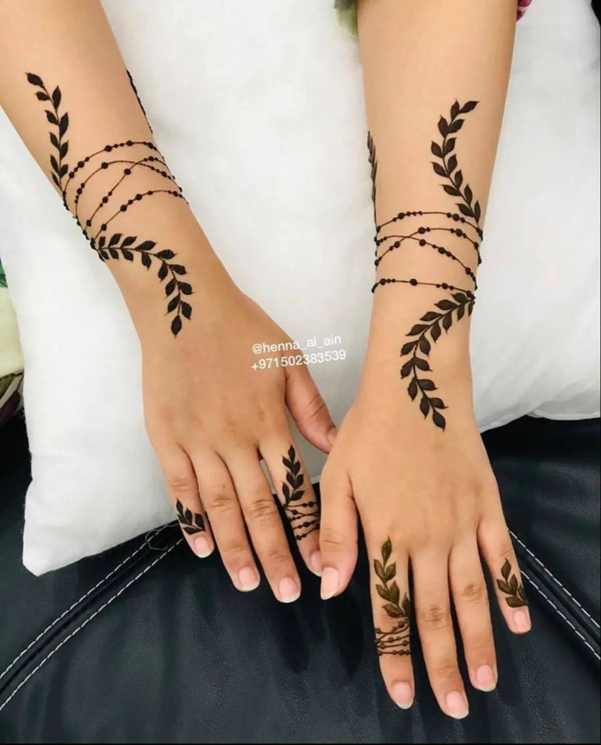 مدل حنا روی دست خاص