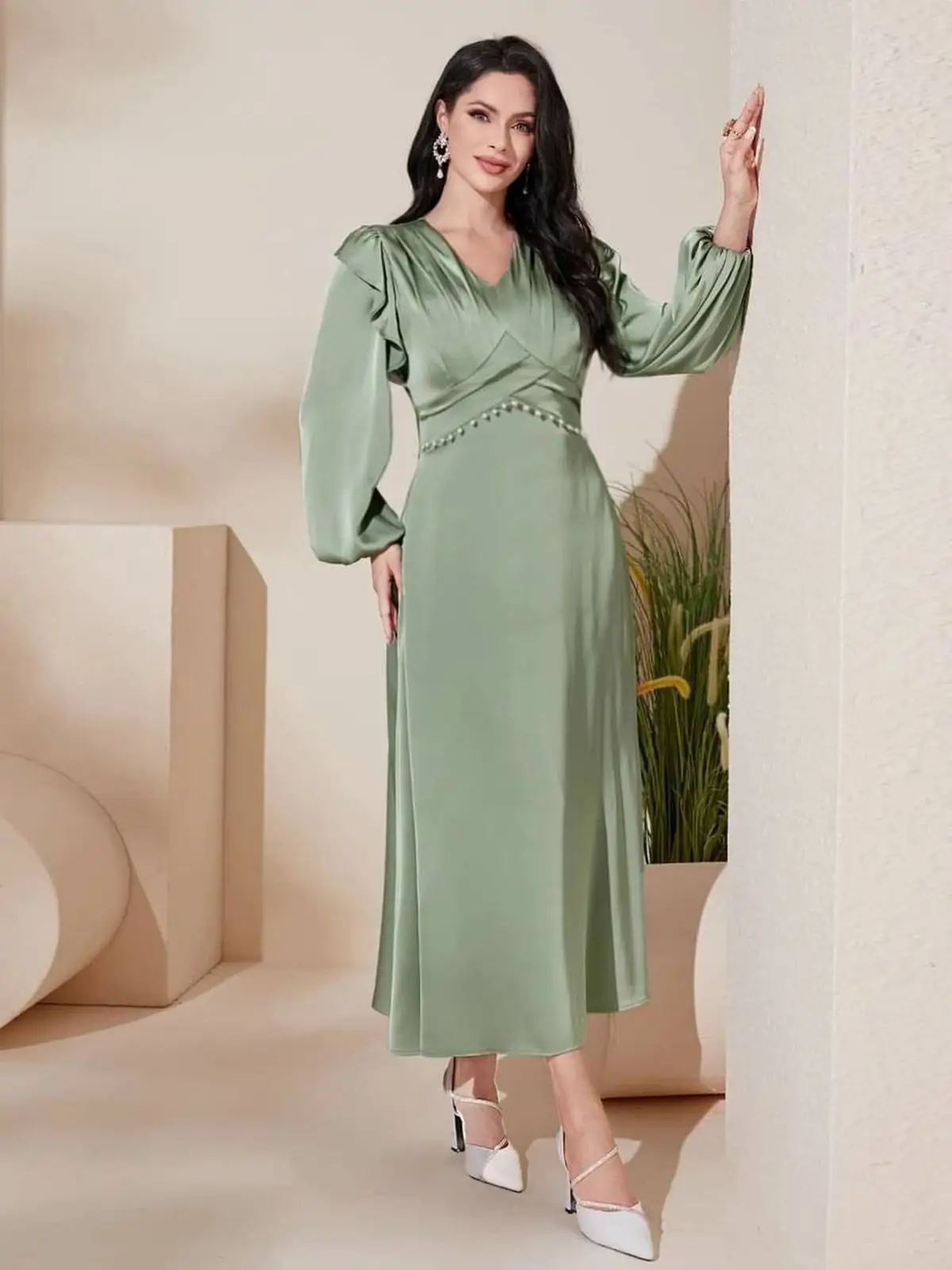 مدل لباس مجلسی ساتن 