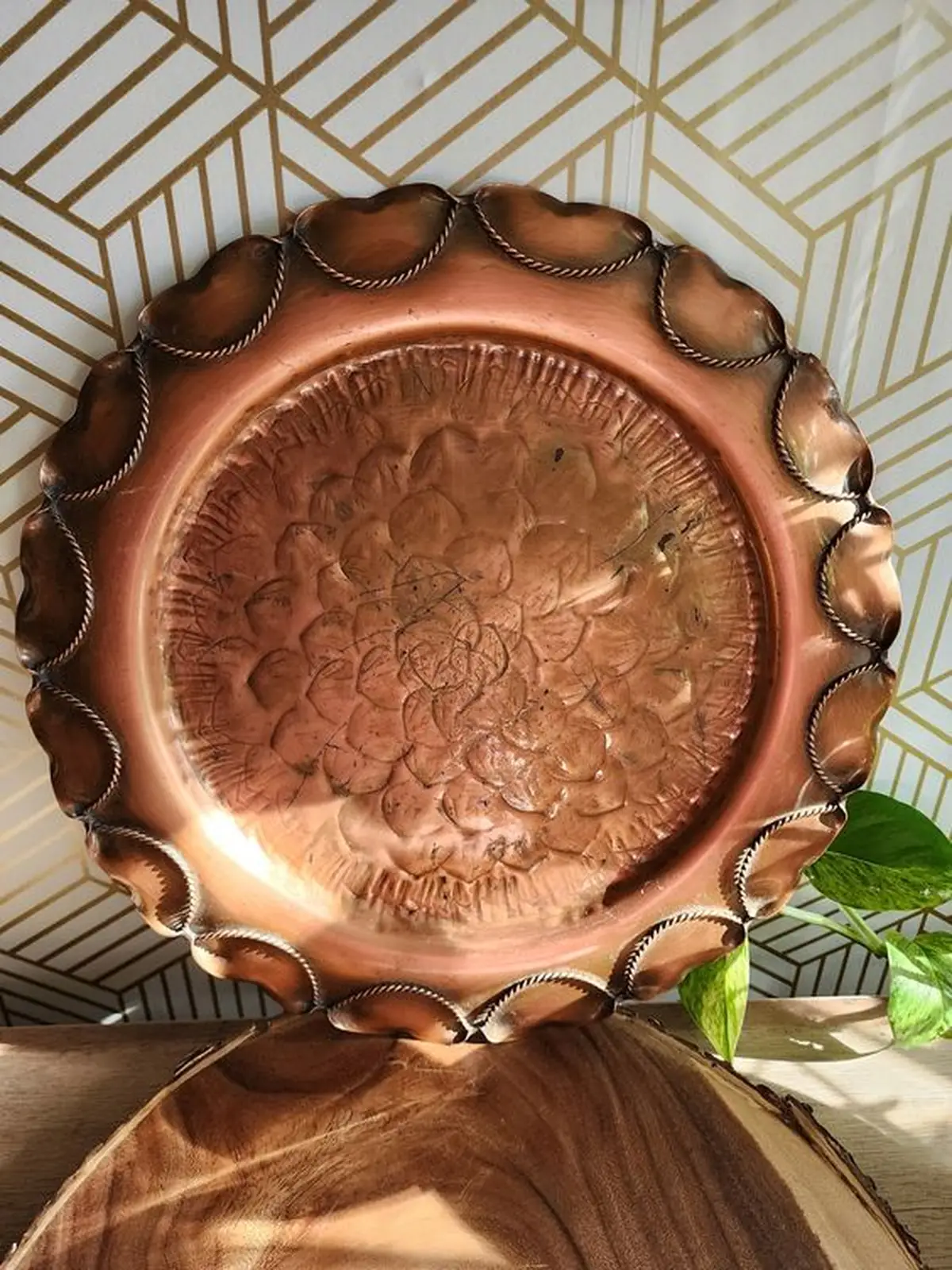 قیمت سینی مسی گرد قدیمی