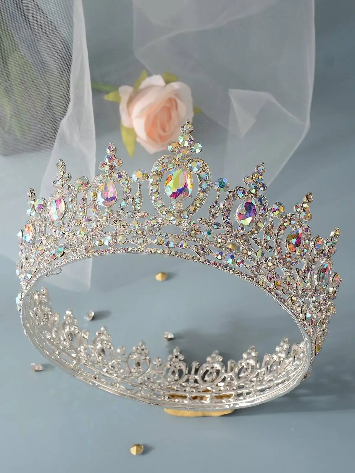 مدل تاج عروس رنگی خاص