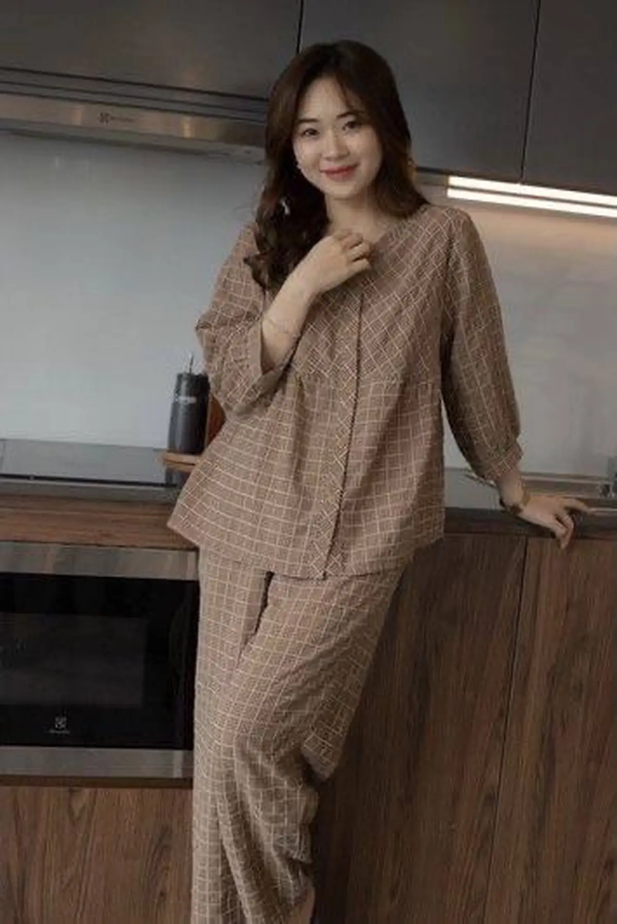 مدل لباس خانگی نخی 
