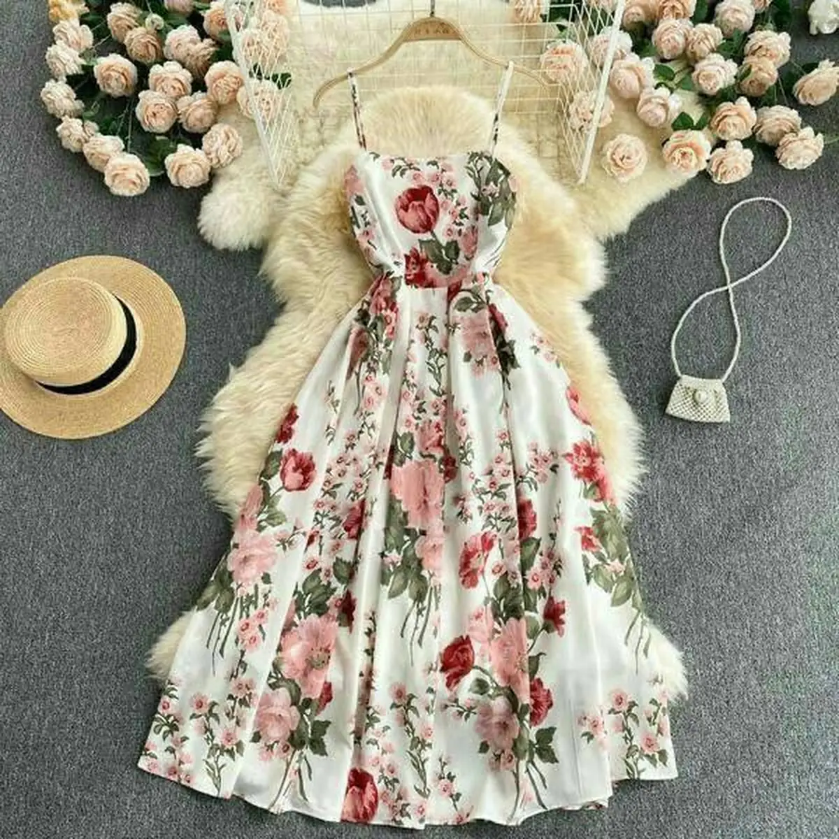 مدل لباس مجلسی نخی گلدار خاص
