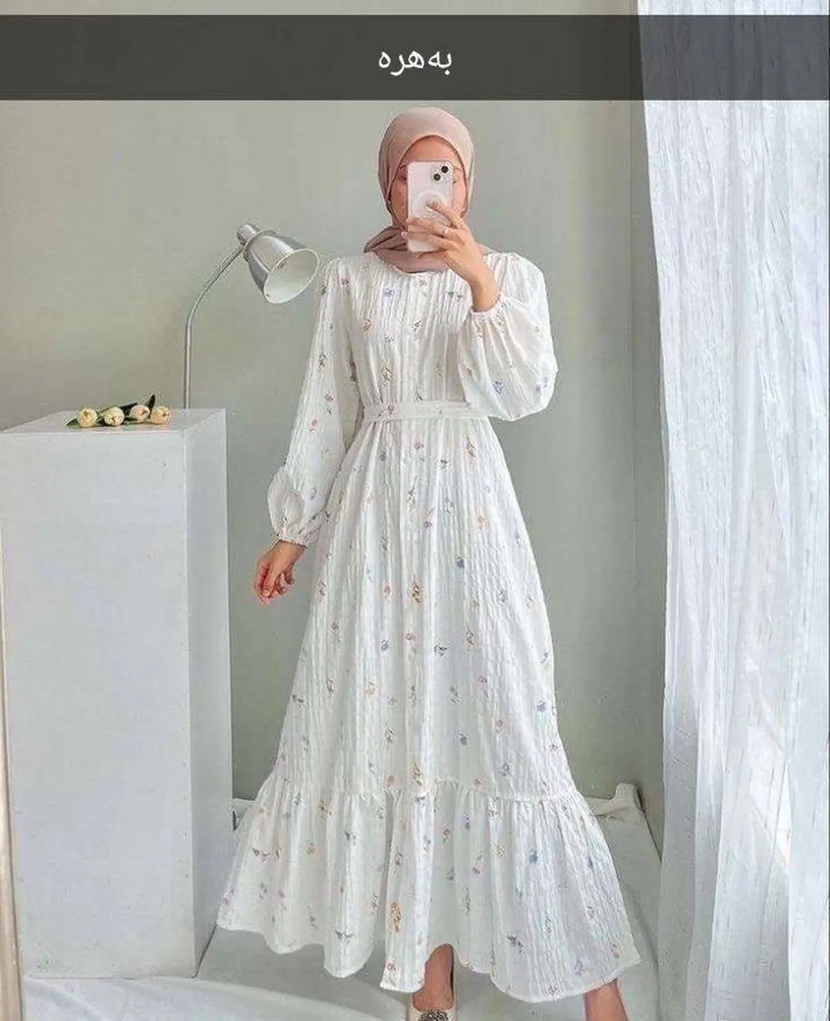 مدل پیراهن گلدار زنانه خوشگل