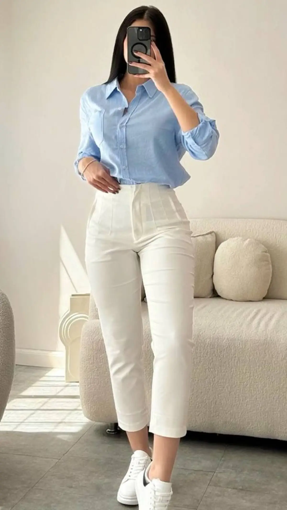 مدل شلوار راسته پارچه ای