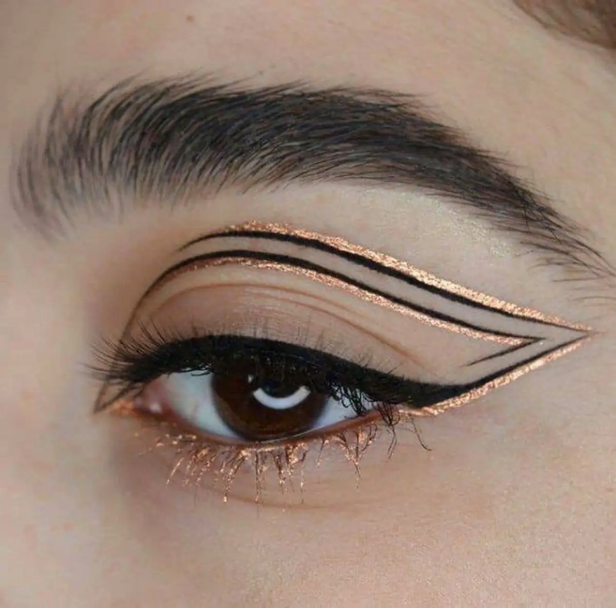 آرایش چشم ساده دخترانه 