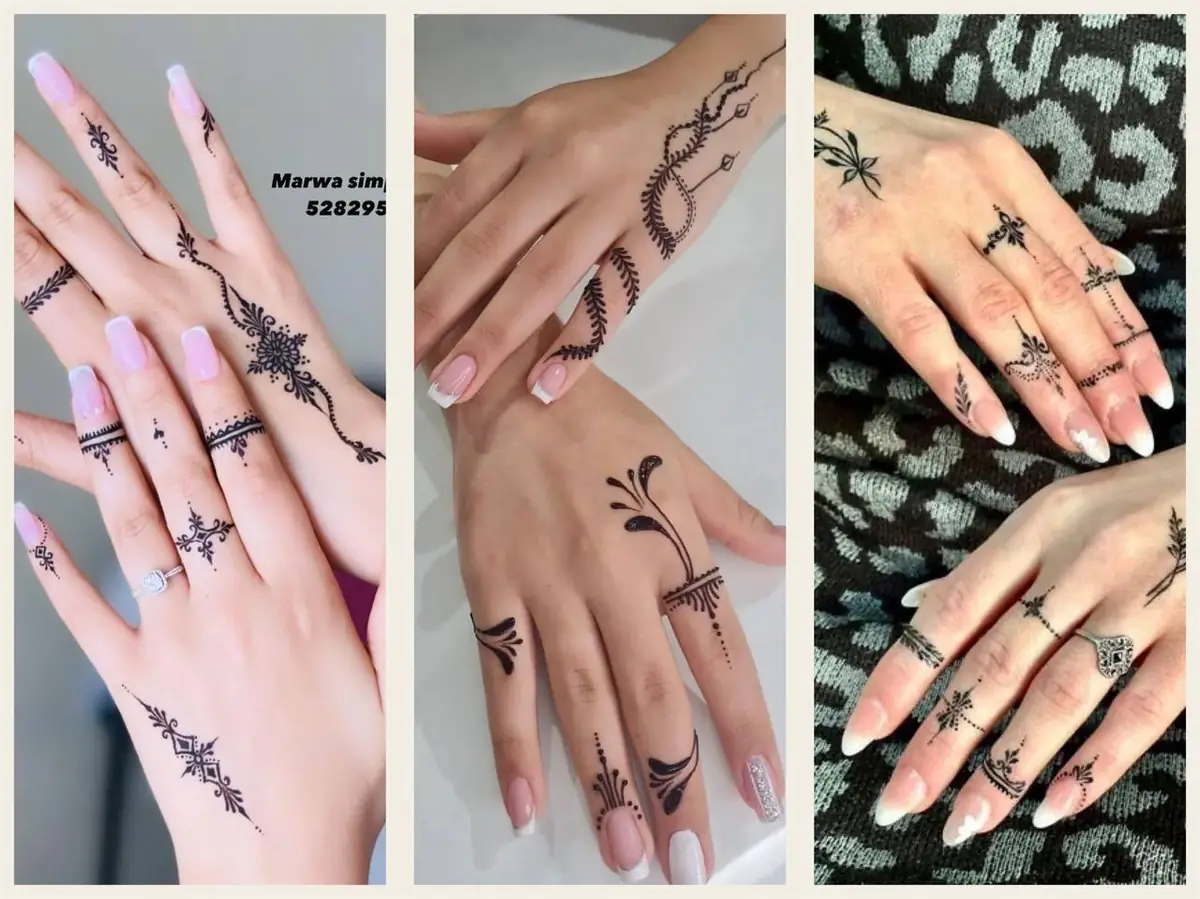 طراحی با حنا ساده