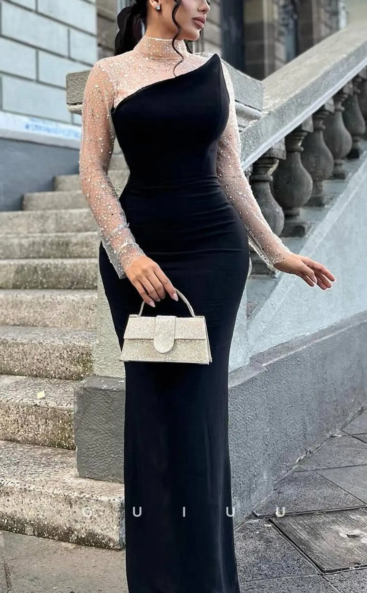 پیراهن مشکی مجلسی زنانه