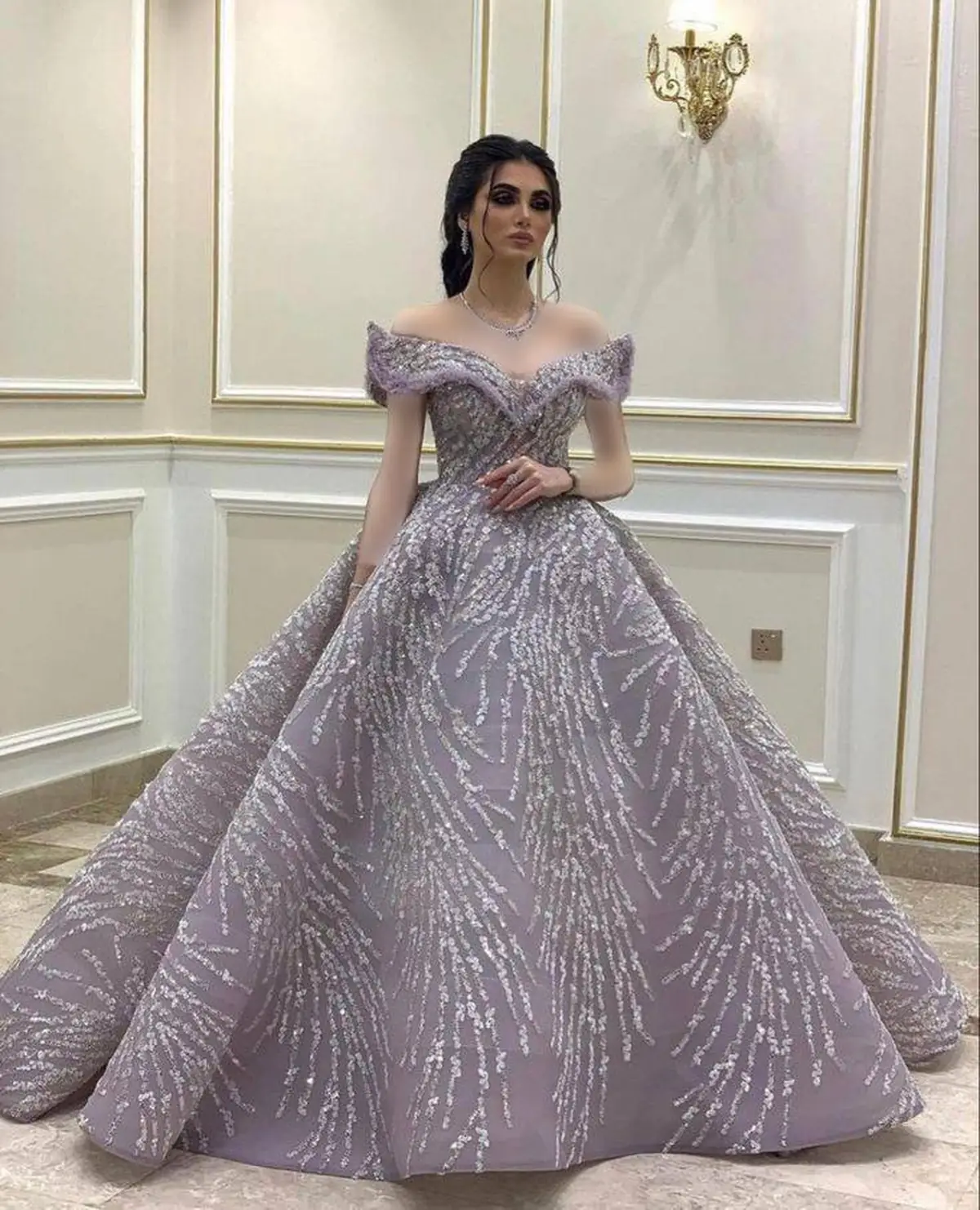 پیراهن مجلسی بلند زنانه ساده