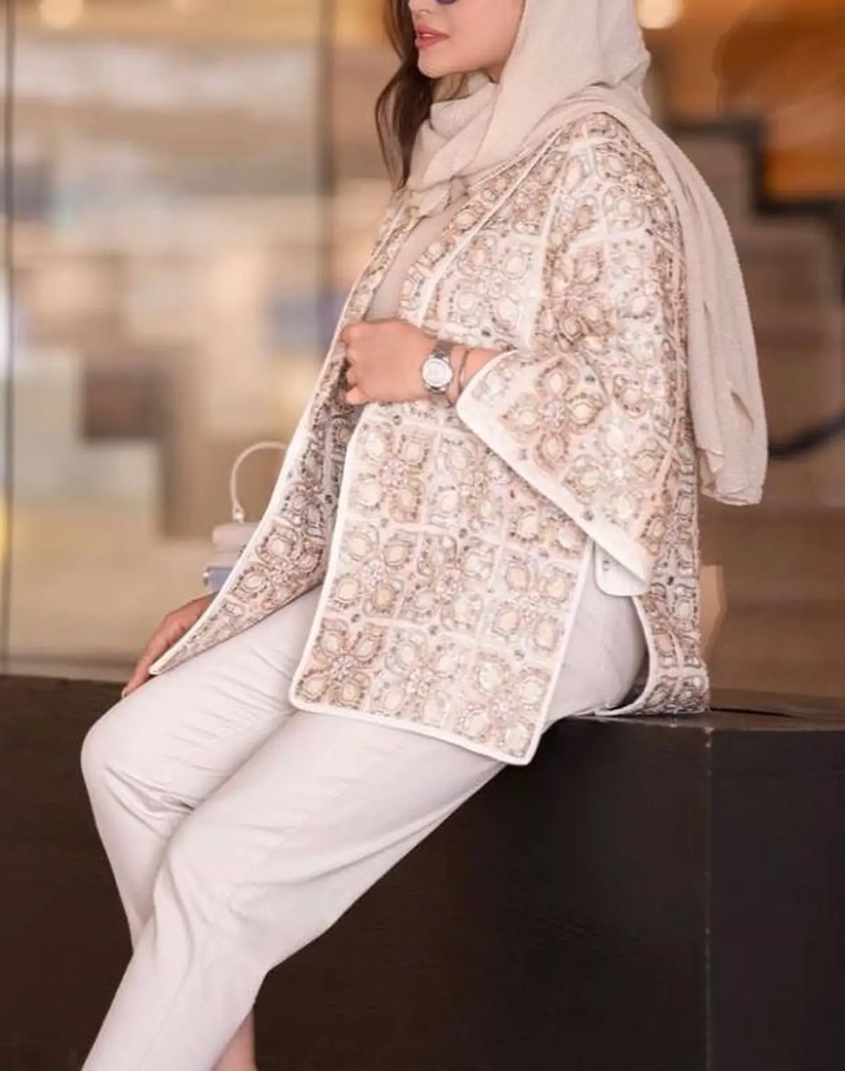 مانتو مجلسی لاکچری مشکی 