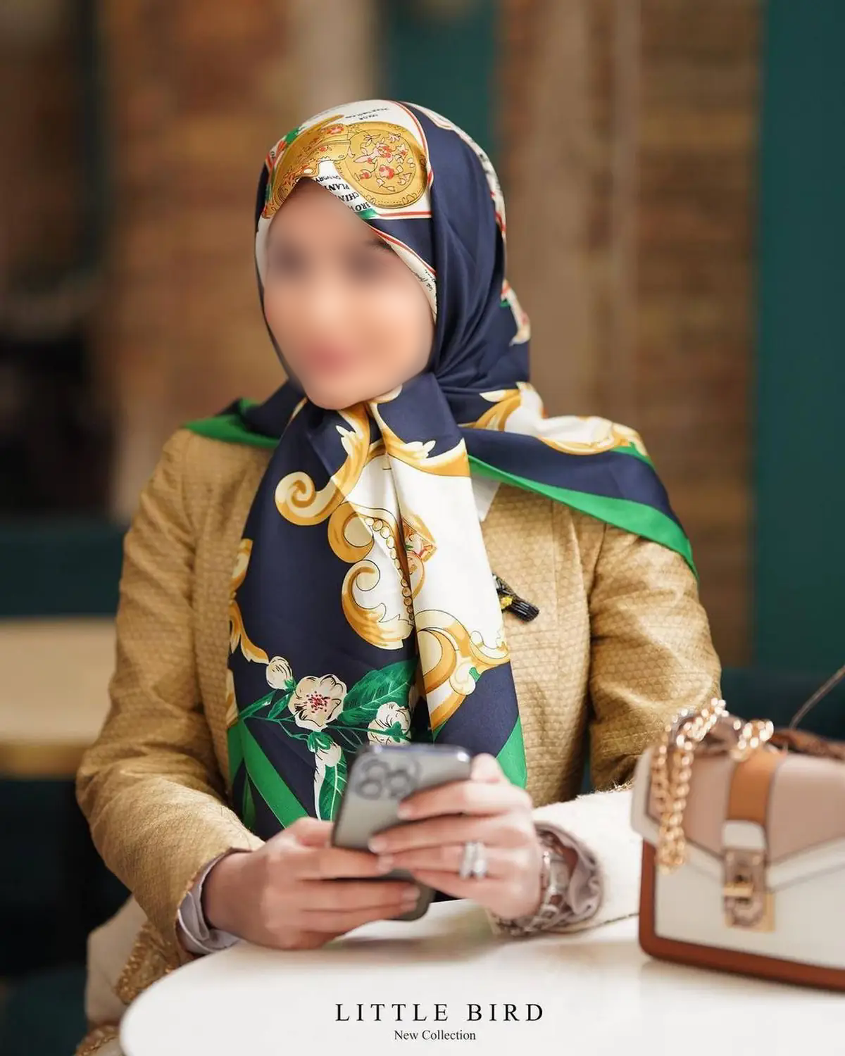روسری مجلسی برای عروسی 