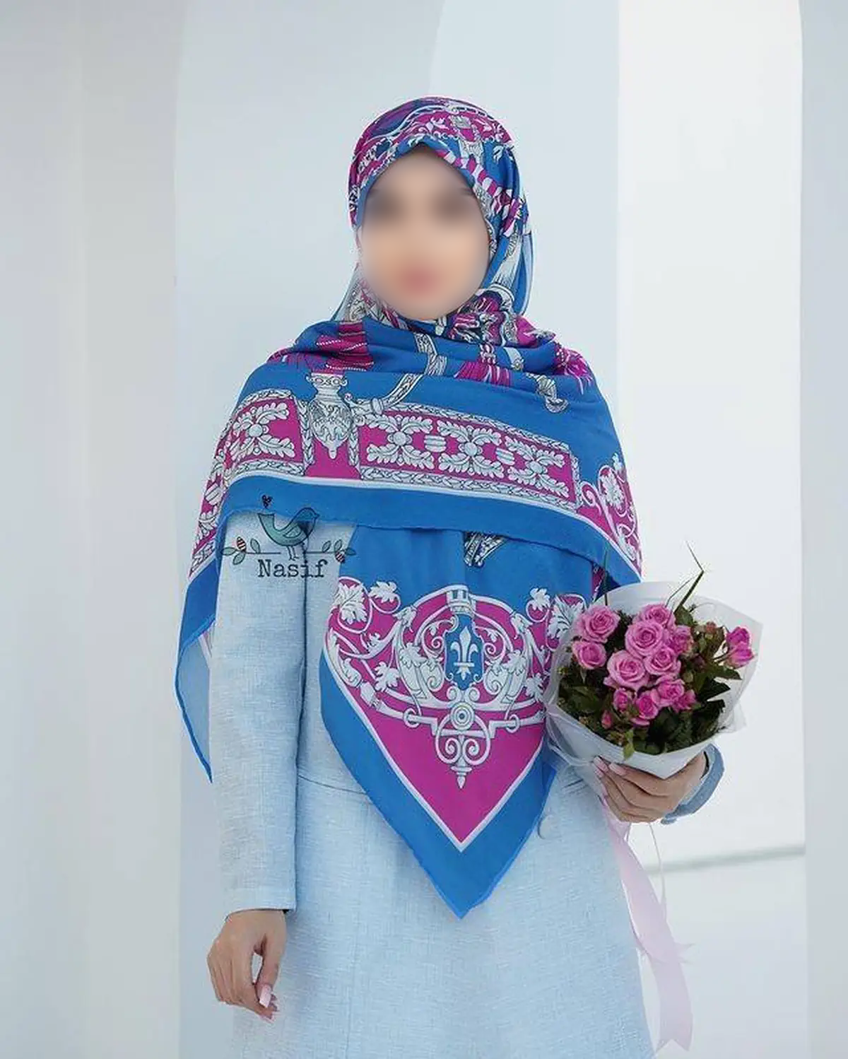 روسری مجلسی شیک لاکچری