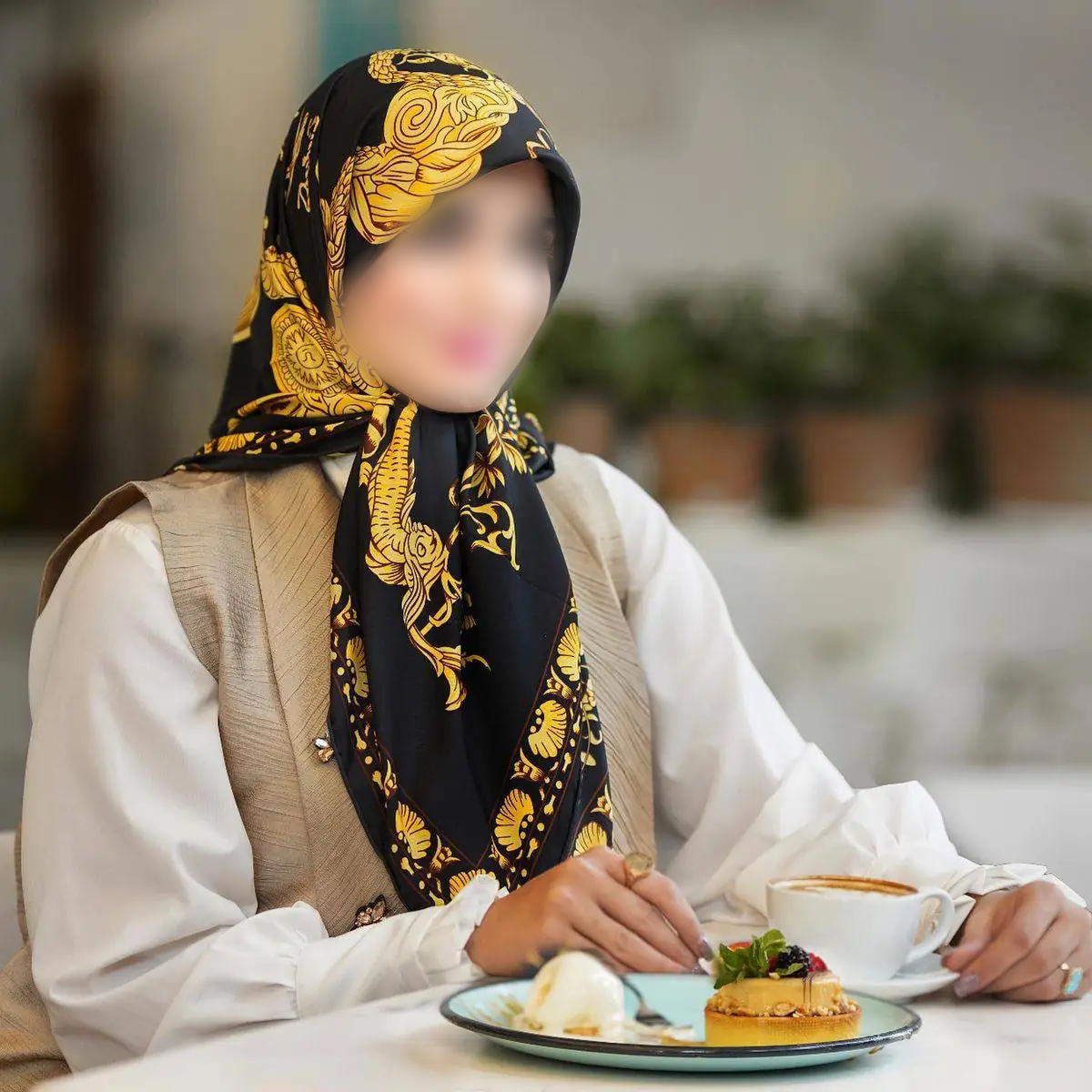 روسری مجلسی شیک