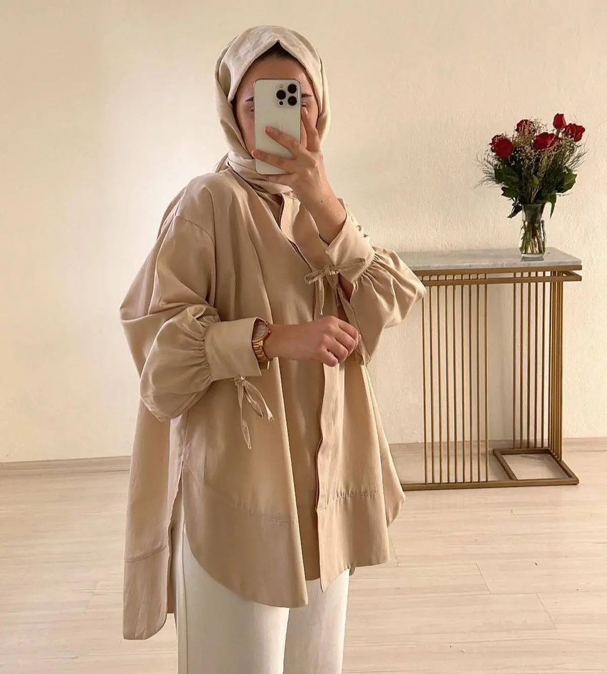 شومیز سفید بیرونی