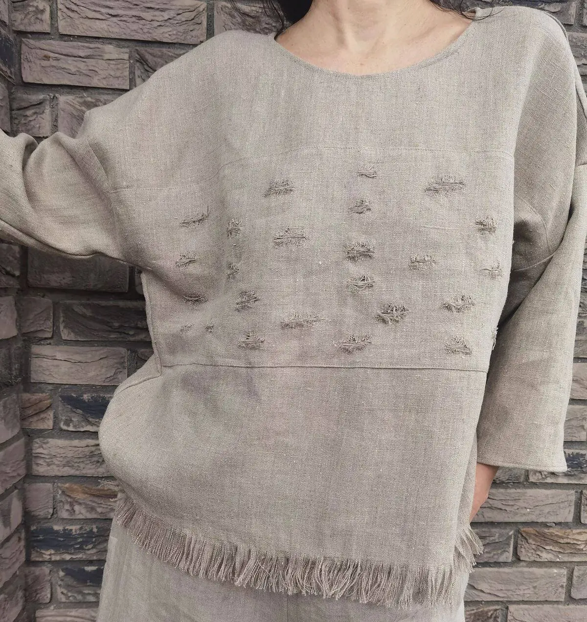 بلوز تابستانی نخی 