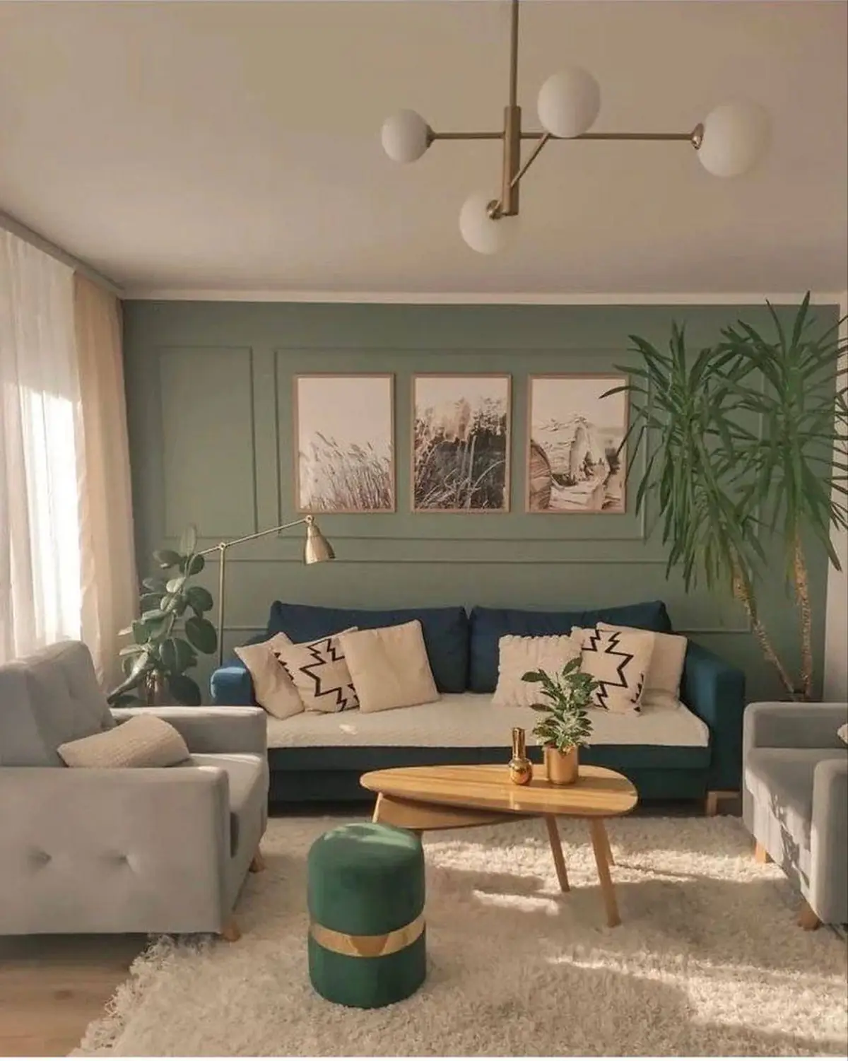 ایده چیدمان پذیرایی مربع شیک