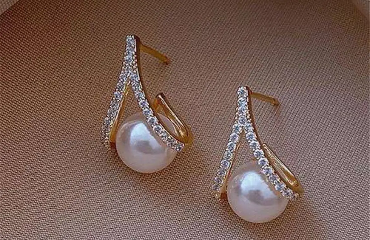 گوشواره مروارید اویز 