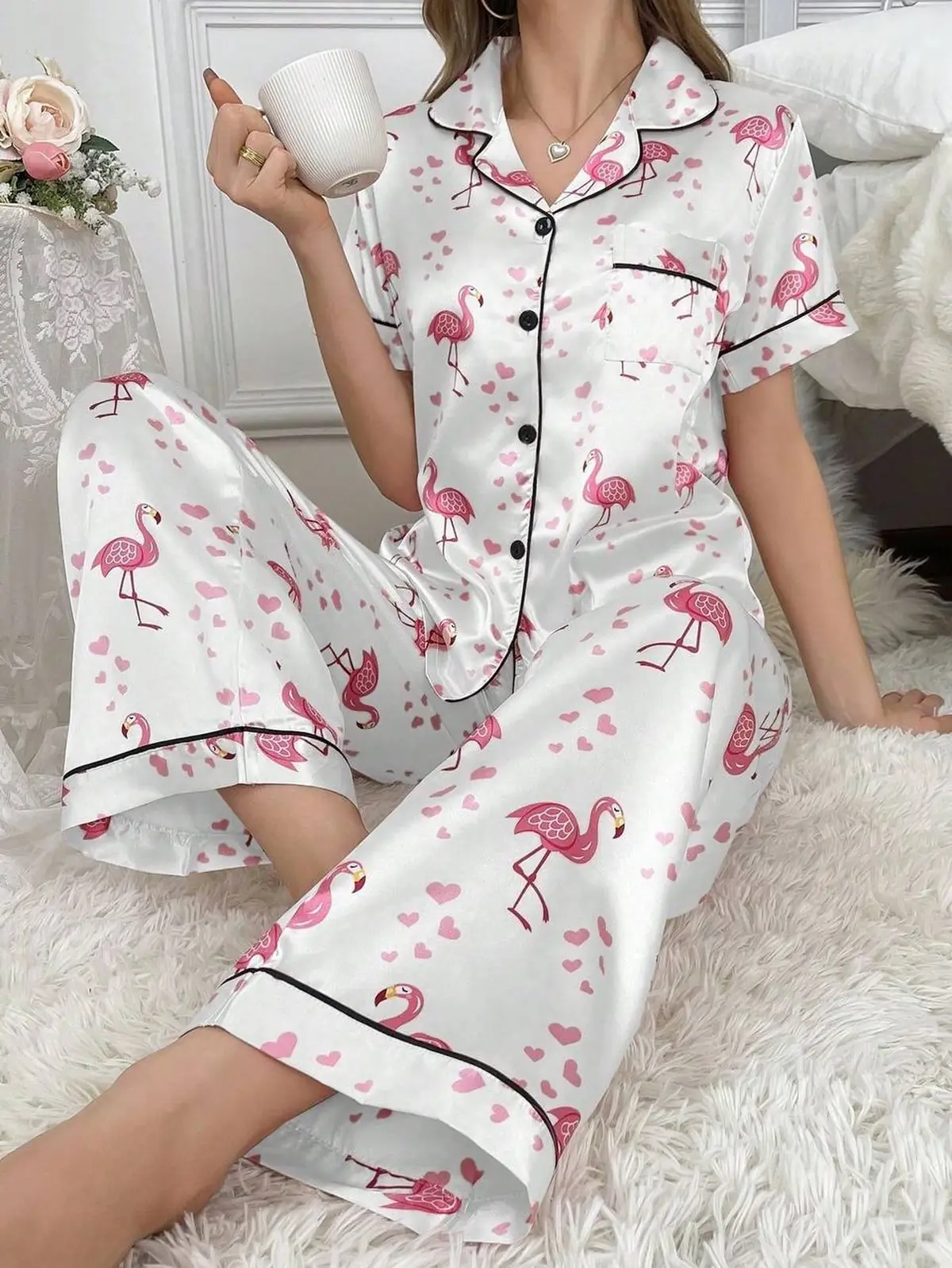 لباس خواب گلدار