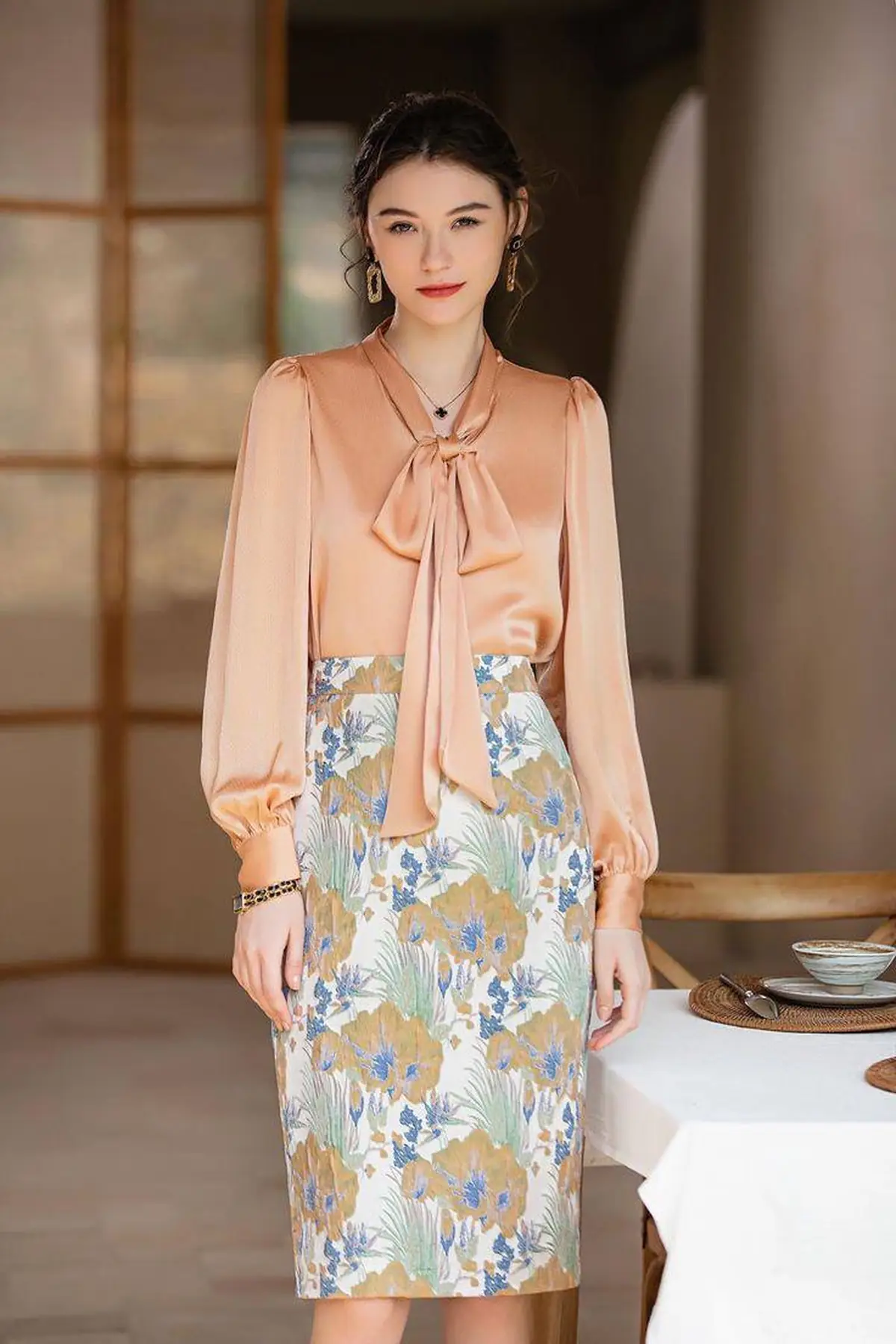 شومیز دامن دخترانه بیرونی