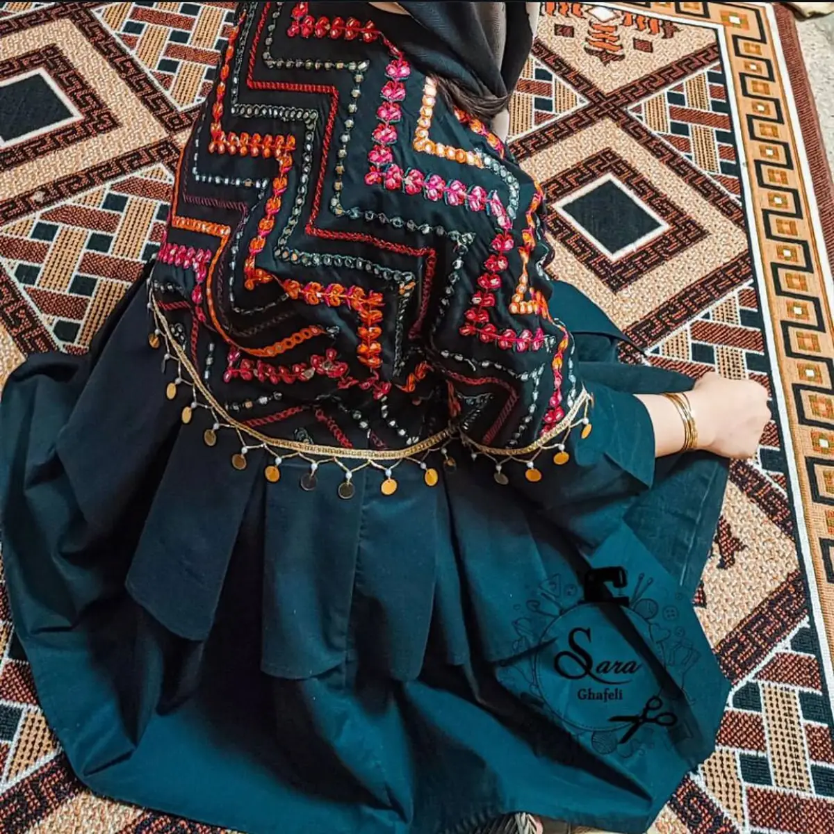 مدل مانتو با پارچه لنین خامه دوزی 