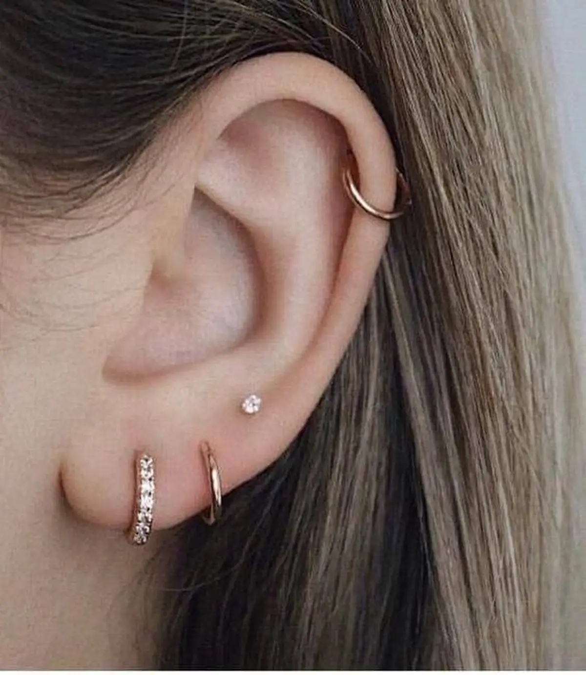 پیرسینگ حلقه ای گوش 