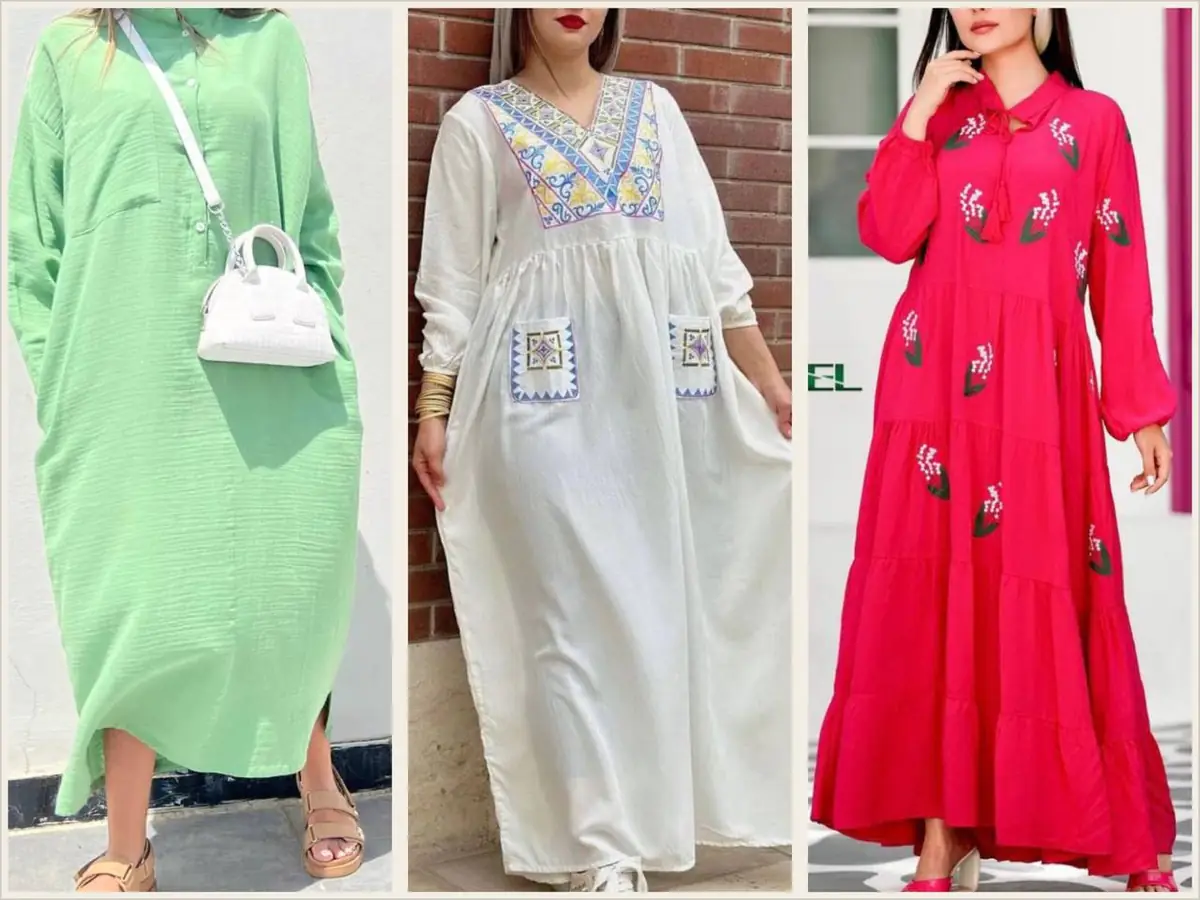 مدل پیراهن نخی برای مهمانی