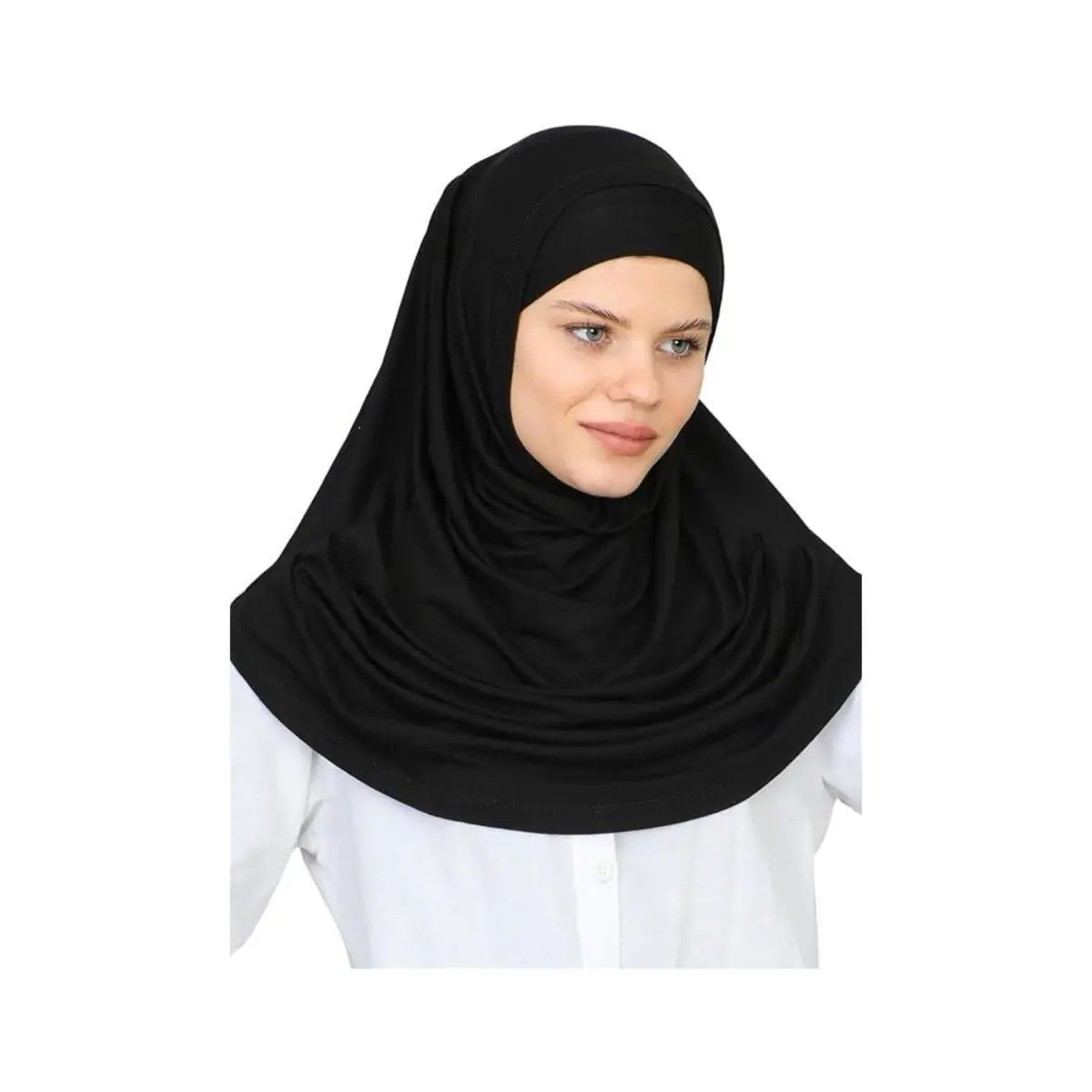 روسری مشکی مجلسی کار شده 