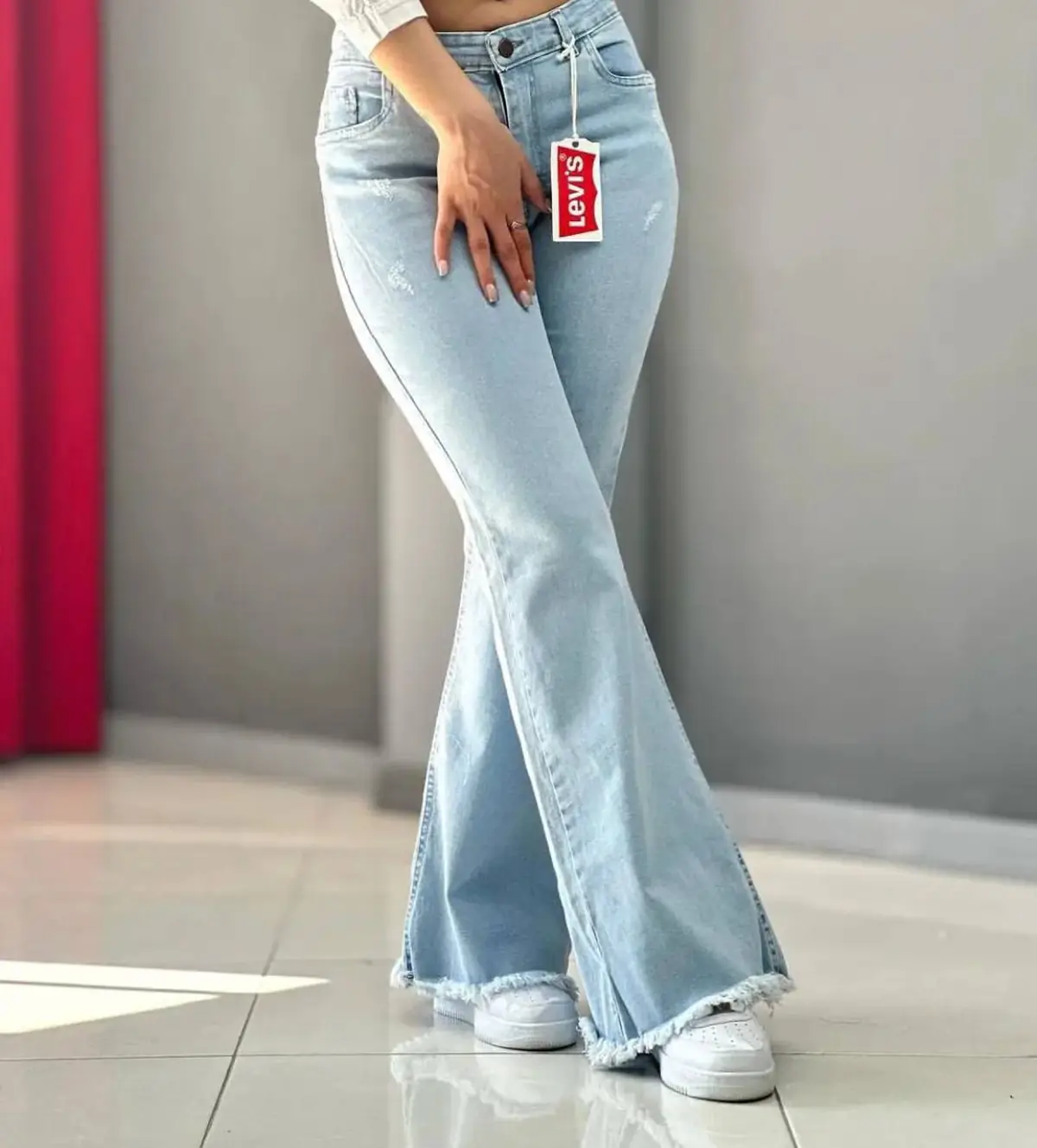  شلوار پارچه ای دمپا گشاد زنانه 