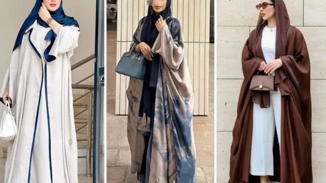 مانتو عبایی مجلسی ساده | تصاویری از ترند های شیک سال ۲۰۲۴
