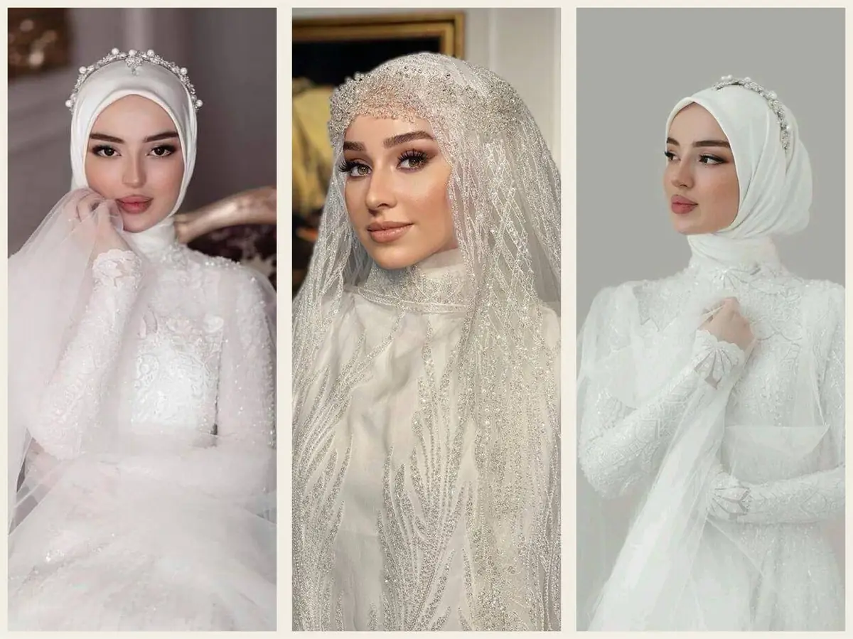 مدل عروس محجبه جدید ساده